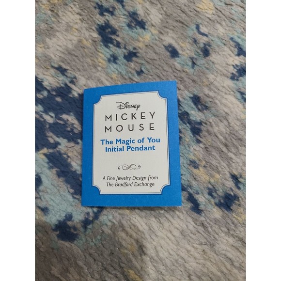 Mickey Mouse Crystal Initial Necklace - Picture 3 of 7